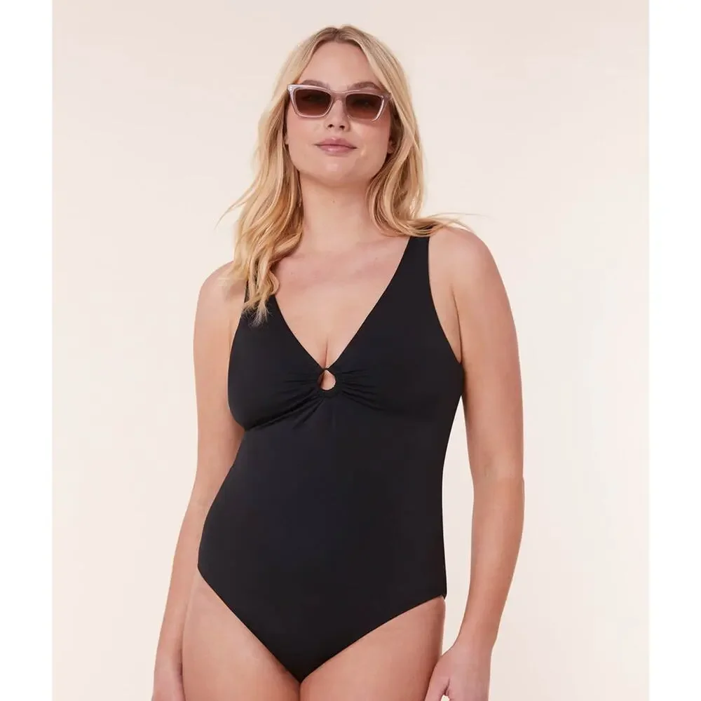 Andie Swim The Bonita One Piece in Black S NWT